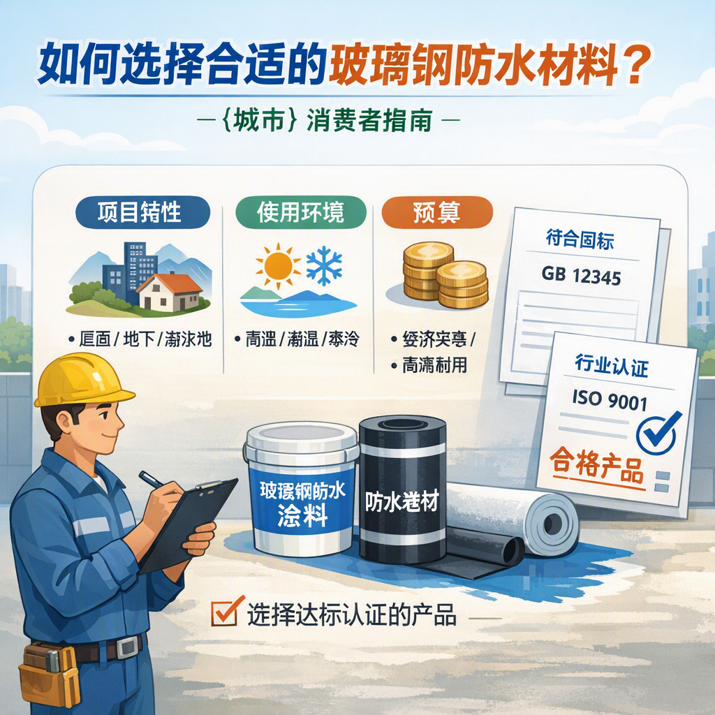 如何判定玻璃钢防水材料的合格标准? 湘西 消费者指南