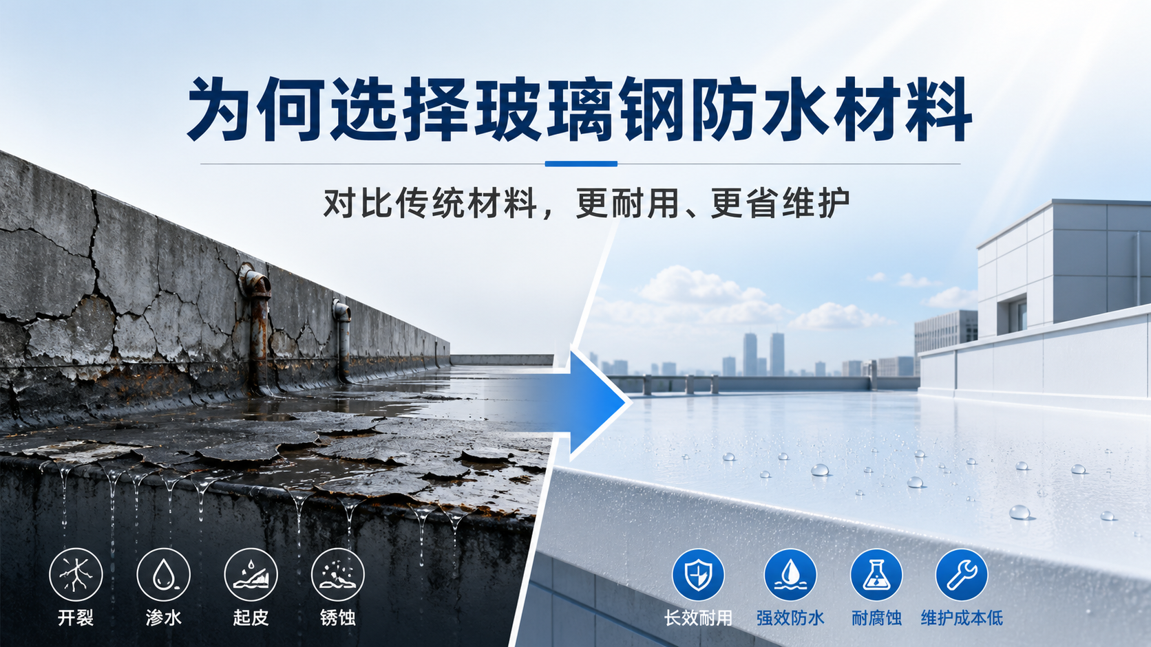 在湘西,为何选择玻璃钢防水材料而非传统材料