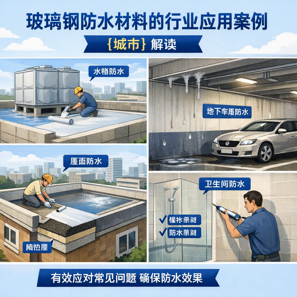 玻璃钢防水材料的行业应用案例,湘西解读