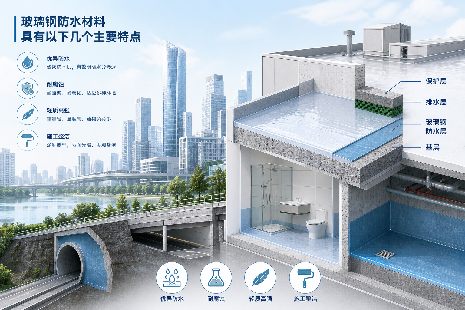 2023年玻璃钢防水材料市场趋势分析,关注 湘西 发展